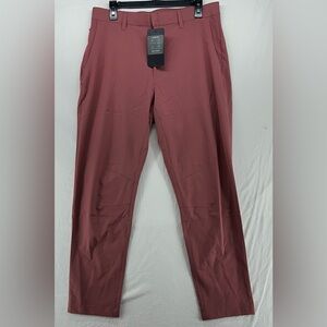 Fabletics The Only Pant Mens Size M 33x30 Pink Khaki Office Business Golf